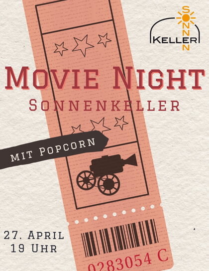Sonnenkeller-Special: Movie Night mit Popcorn